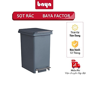 Mua Sọt Đựng Rác Có Nắp Size Nhỏ Baya Factor Bằng Nhựa Cao Cấp Bền Chắc  Thiết Kế Nhỏ Gọn Tiện Lợi  Màu Xám Ghi Sạch Sẽ Hiện ĐạiNháp