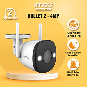 Mua Camera Wifi Imou Bullet 2 (4MP) I IPC-F42FEP I 4 chế độ màu ban đêm I Phát hiện con người I Hàng chính hãng