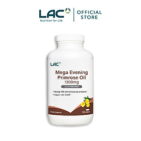 VIÊN UỐNG DẦU HOA ANH THẢO HỖ TRỢ CÂN BẰNG NỘI TIẾT TỐ LAC MEGA EVENING PRIMROSE OIL 1300MG (240 VIÊN)