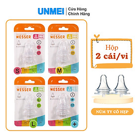 Núm ty Cổ Hẹp Wesser S/M/L/+ (2 cái/hộp)