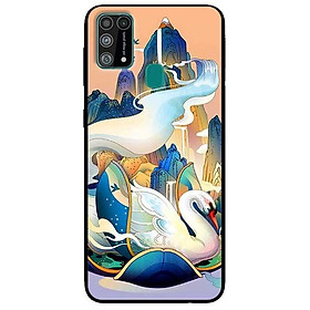 Ốp lưng dành cho Samsung Galaxy M31 mẫu Thác Thiên Nga
