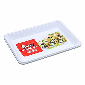 Mua Khay Nhựa Hình Chữ Nhật YT0021 - Trắng (8 Cái)
