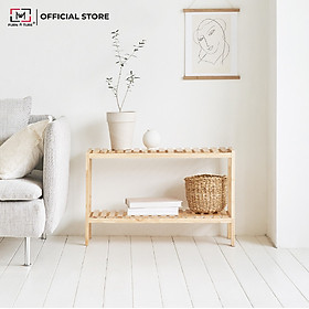 Mua KỆ GỖ ĐỂ GIÀY DÉP XUẤT KHẨU 2 TẦNG SIZE 80CM - BENCH 2 FLOOR NATURAL