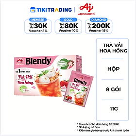 Trà Vải Hương Hoa Hồng Blendy Hộp 8 Gói 11g