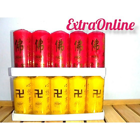 Mua Đèn cầy  Nến cây  Nến trụ nhiều màu hình chữ Vạn cao 10 cm không mùi không khói