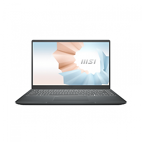 Laptop MSI Modern 14 (B11MOU-848VN) (i7-1195G7/8GB RAM/512GB SSD/14inch FHD 72%NTSC /Win 10/Xám) Hàng chính hãng