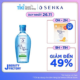 Nước tẩy trang sạch thoáng Senka A.L.L.Clear Water Fresh 230ml