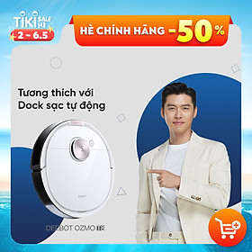 Robot hút bụi lau nhà Deebot Ozmo T8 - PHIÊN BẢN QUỐC TẾ- TIÊU CHUẨN CE CHÂU Â