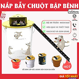 Mua Bẫy Chuột Thông Minh Tự Động Hiệu Quả  Nắp Bẫy Chuột Thông Minh Nắp Trượt Tự Động Bập Bênh Không Kèm Thùng Nhựa