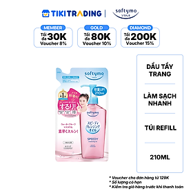 Dầu tẩy trang làm sạch nhanh SOFTYMO (túi refill) (210ml/túi)