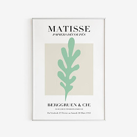 Tranh Canvas Cao Cấp | Tranh Matisse - Papiers Decoupes Poster - Beige - Green - Neutral Colors