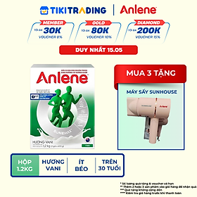 Sữa Bột Anlene Hương Vanilla (Hộp Giấy 1,2kg)