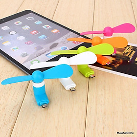 Mua Quạt Mini 2 Cánh Cắm Nguồn Cổng Micro