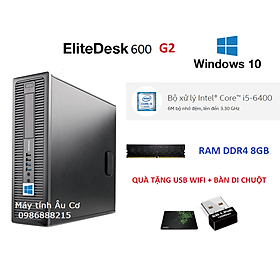 Mua Máy tính đồng bộ Elite 600g2 ( Intel Core i5-6400 Processor 6M Cache  3.30 GHz / Ram DDR4 - 8GB / SSD 240GB) TẶNG USB WIFI + BÀN DI CHUỘT - MÁY CHẠY NHANH - Dùng học tập - làm việc - HÀNG CHÍNH HÃNG