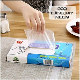 Mua Hộp Găng Tay Nilon 200 Chiếc Siêu Dai Dùng Một Lần Làm Bếp Tiện Lợi Thần Thánh Loại 1