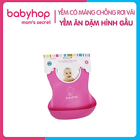 Yếm Ăn Bằng Nhựa Hình Gấu Babyhop Nm-401