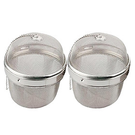 2x Stainless Steel Infuser Strainer Mesh Tea Filter Spoon Spice Ball 13cm