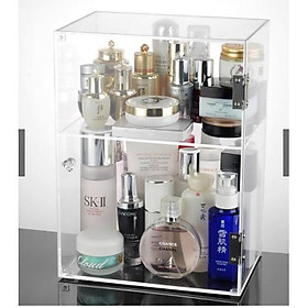 Mua Kệ mica trưng bày nước hoa-Tủ mỹ phẩm có cửa