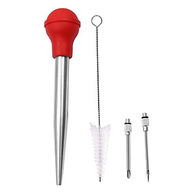 Stainless Steel Turkey Seasoning Tool Manual Pump for