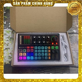 Mua Sound Card Livestream K300 Thu âm  Karaoke Livestream FB  Bigo live hỗ trợ tốt các dòng mic 5v