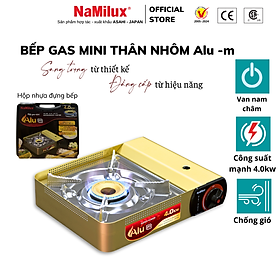 Mua Bếp Gas Mini Cao Cấp Thân Nhôm Alu-m I Van Nam Châm Ngắt Gas An Toàn - Giải Pháp Chống Nổ│Công Suất Mạnh 4.0 kW│Hàng Chính Hãng