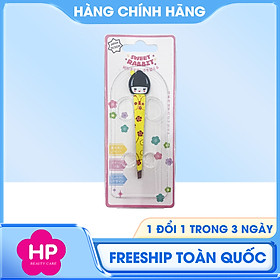 Nhíp Nhổ Lông Mày Thép Không Gỉ Sweet Rabbit Tweezers Geisha Shiawase (Màu Vàng - 1 Cái)