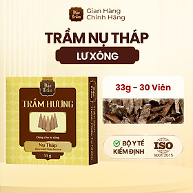 Mua Trầm Nụ Tháp Bảo Trầm – Hộp Vàng 33g | Nụ Trầm Xông Lư – Thơm Sâu Thanh Tịnh | Tự Nhiên