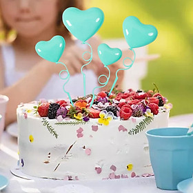Cake Decorations Heart Shape 3D Love Ornaments for Wedding