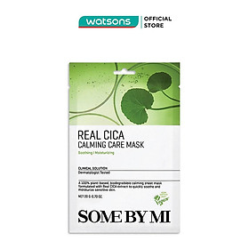 Mặt Nạ Giấy Some By Mi Chiết Xuất Rau Má Real Cica Calming Care Mask 20g