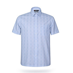 Áo sơ mi nam KHATOCO ngắn tay caro A1MN468T2-CNCR384-2507-N