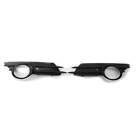 1 Pair Front Bumper Lower Grille Trim Fog Light Hole Pair Set Replacement for OPEL/VAUXHALL CORSA D MK3 2006-2011