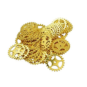 100 Pieces Gears Charms Pendants DIY Necklace Bracelet Pendants for Jewelry Making
