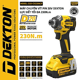 MÁY VẶN VÍT DÙNG PIN 21V DEKTON D20-CV230NCP - HÀNG CHÍNH HÃNG