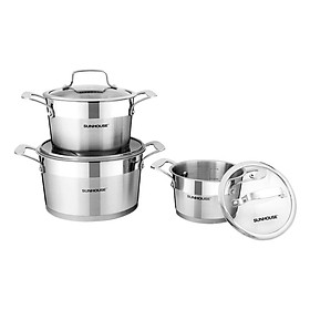 Bộ Nồi Inox 5 Đáy Sunhouse SH779