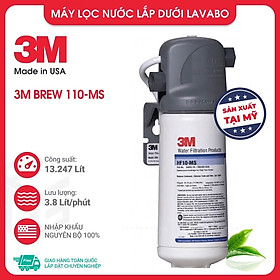 Máy lọc nước 3M brew 110ms kèm vòi - Hàng nhập khẩu Mỹ - Công suất cao, không điện