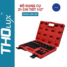 Mua Bộ dụng cụ 31 chit tiết 1/2  Bộ khẩu tuýp vặn ốc  mở bulong BDC-203 Tholux