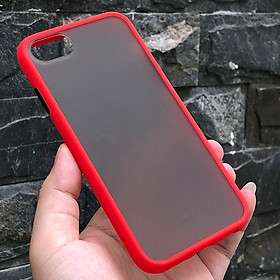 Ốp lưng nhám viền màu chống sốc cho các dòng máy iPhone