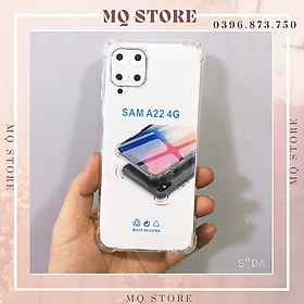 Ốp dẻo trong suốt chống sốc 4 góc, bảo vệ camera dành cho Samsung A22 4g, 5g