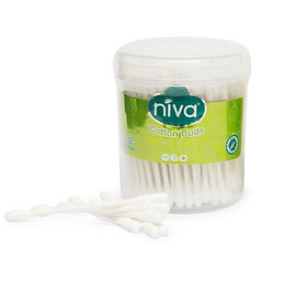 Tăm bông Niva hũ xoay người lớn 200 que giấy AJ2
