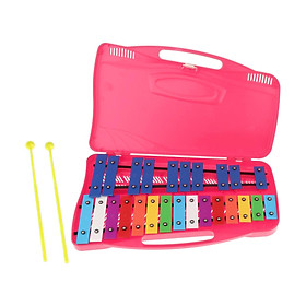 Professional 25 Note Xylophone for Preschool Children Percussion Instruments Red
