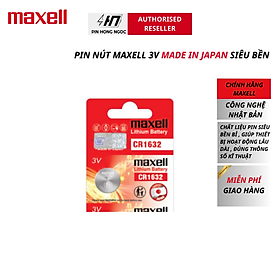 Pin 3V Lithium CR1620 chính hãng Maxell