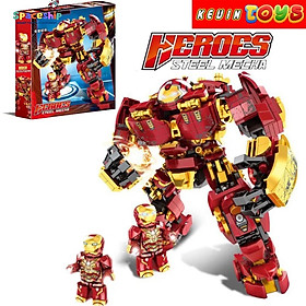 Đồ Chơi Lắp Ráp Mô Hình Iron Man Hulkbuster 856 Mảnh Ghép