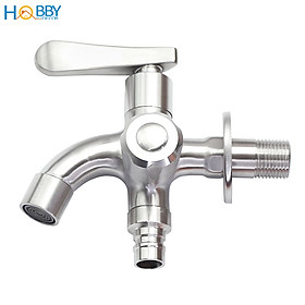 Mua Vòi củ sen lạnh đa năng Inox 304 Hobby Home Decor CS2 2 đầu xả ren nối 21mm không rỉ sét