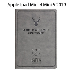 Bao Da Cover Dành Cho Apple Ipad Mini 4 Mini 5 2019 Vân Da Tuần Lộc