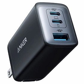 Adapter Sạc ANKER Powerport III Pod 735 3 Cổng 65W Type-C và USB-A Có Thể Gấp Gọn - A2667 - Hàng Chính Hãng