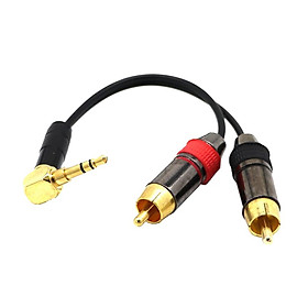 RCA Cable, Dual Shielded Gold-Plated 3.5mm Male to 2RCA Male Stereo Audio Y Cable 30CM