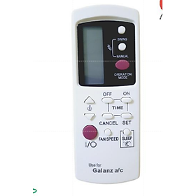 Mua Remote Điều khiển từ xa điều hòa dành cho Galanz dùng cho các dòng GZ-1002A-E3 GZ-1002B-E1 GZ-1002B-E3