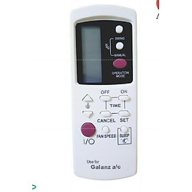 Remote Điều khiển từ xa điều hòa dành cho Galanz dùng cho các dòng GZ-1002A-E3 GZ-1002B-E1 GZ-1002B-E3 