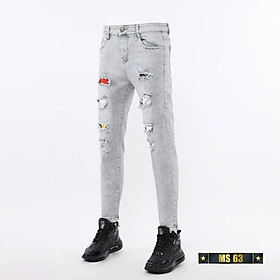 Quần jeans nam co dãn , quần bò nam kiểu trơn dáng vừa không bó sát thiết kế trẻ trung đơn điệu phá cách TD50