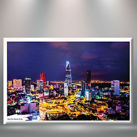 Tranh Canvas Viền Composite "Sài Gòn Về Đêm" W079